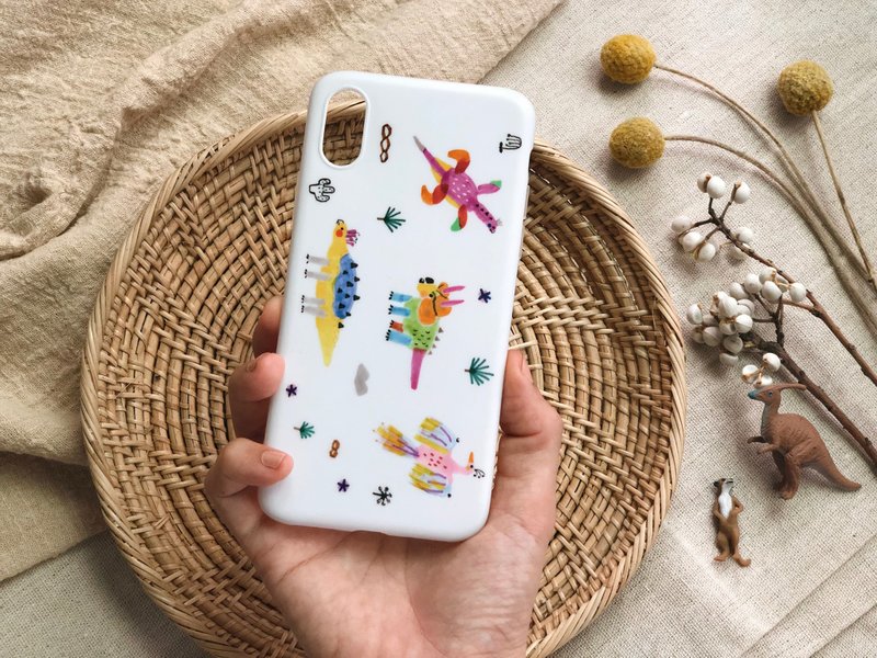 糖果恐龙世界 雾面手机壳 - 手机壳/手机套 - 塑料 多色
