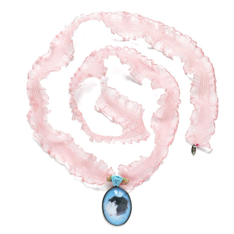 Pet Lace Muti Necklace_BAO (Pink) - 项链 - 不锈钢 粉红色