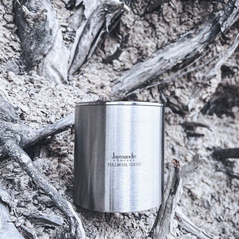 精钢容器香薰蜡烛杯 春季系列  FULLMETAL SERIES Scented Candle - 蜡烛/烛台 - 蜡 银色