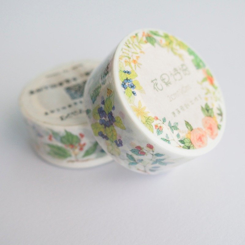 【青莲工作室】 原创和纸胶带 - 花果诗语 - 纸胶带 - 纸 