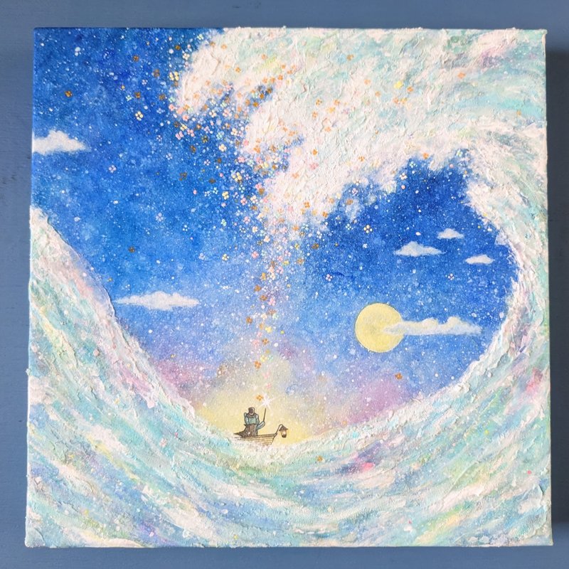 【原创插画】满溢。 - 海报/装饰画/版画 - 纸 蓝色