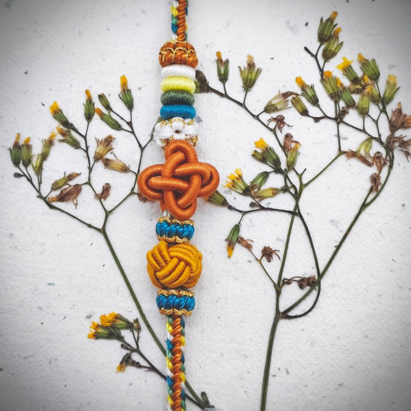 绕线编织结艺手绳 / 桂花结 - 手链/手环 - 其他人造纤维 