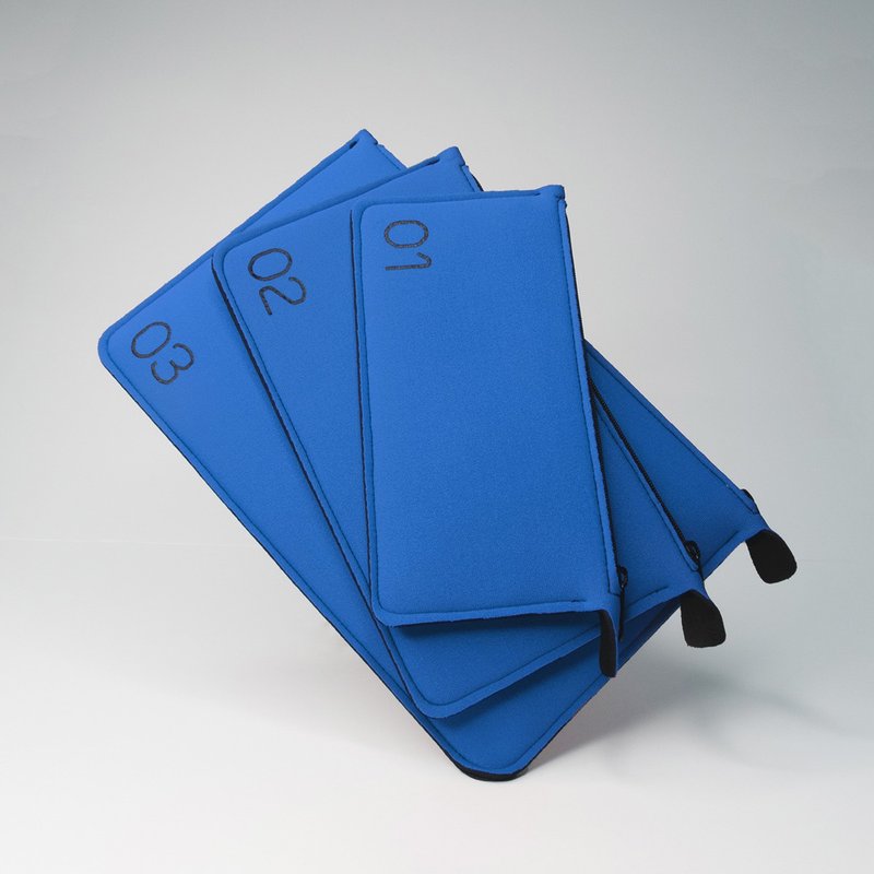 010203 | Personal Kit 旅行收纳袋拆售【01/S】 - 化妆包/杂物包 - 防水材质 蓝色