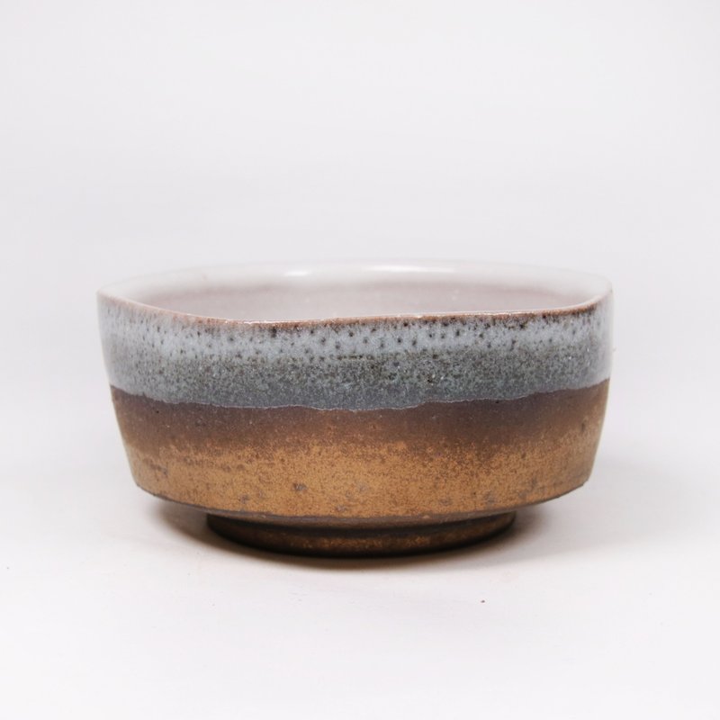 明芽窑 l 双挂古铜萩釉五角豆皿 - 浅碟/小碟子 - 陶 咖啡色