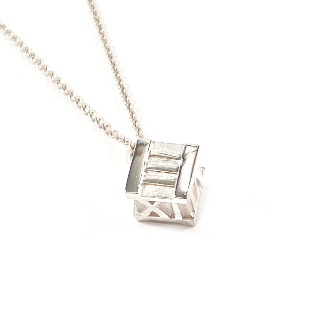 【日本直送 二手美品】Tiffany & Co. 经典 Atlas 圆牌纯银项链 925银 饰品 - 项链 - 纯银 银色