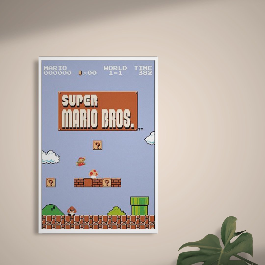 【任天堂】超级玛利欧1-1关海报 /Super Mario - 海报/装饰画/版画 - 纸 多色