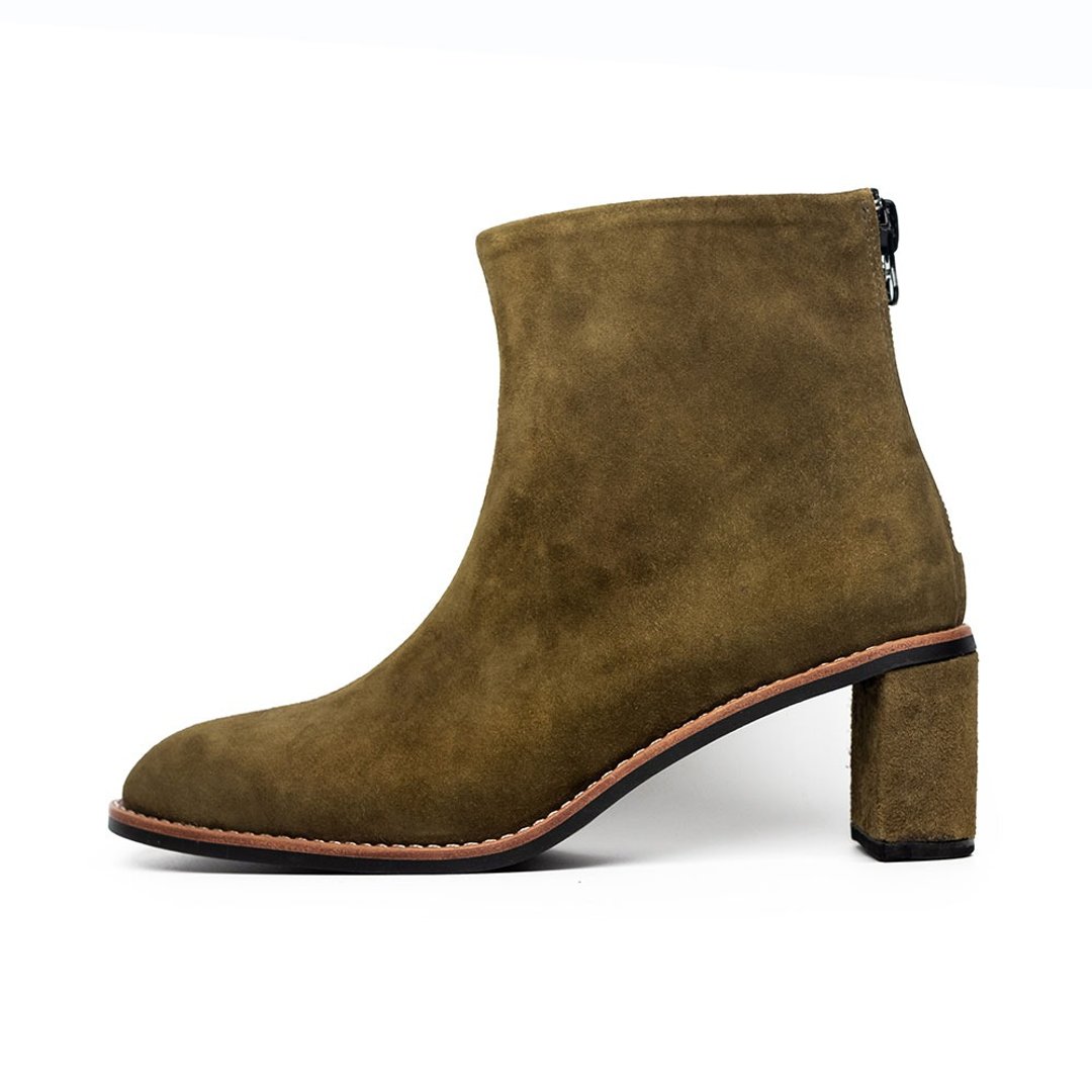 NOUR 5.5 Hertz Boot - Military Olive 军绿色 - 女款长靴 - 真皮 绿色