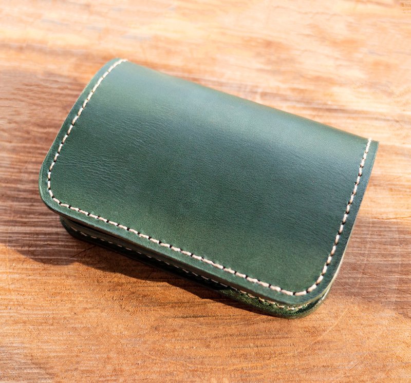 /可定制/ 小盒名片夹 森林绿/ 缺皮CHAPI 名片夹 送女友 送男友 - 名片夹/名片盒 - 真皮 绿色