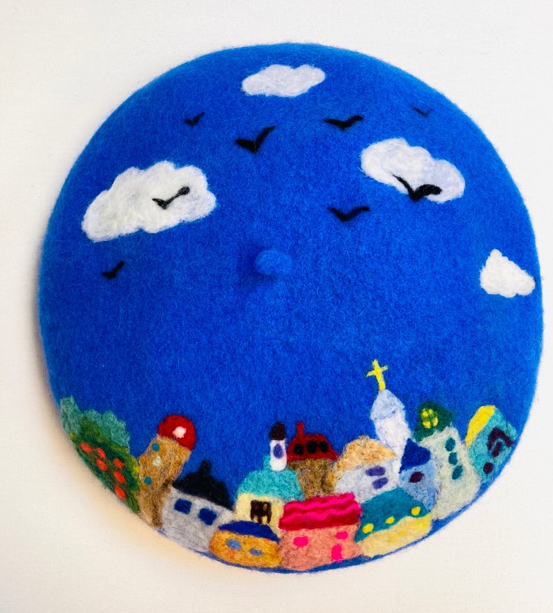 羊毛毡贝蕾帽- 小镇 - 帽子 - 羊毛 