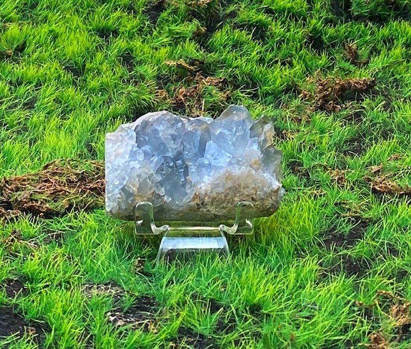 能量摆饰-天然原矿超美深蓝 天青石 疗愈 治愈 开运 快速出货 - 摆饰 - 水晶 蓝色