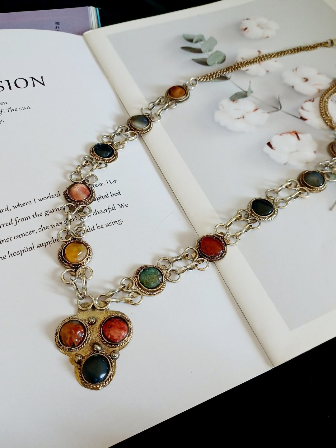 vintage jewelry   典雅古铜矿石 项链 - 项链 - 其他金属 