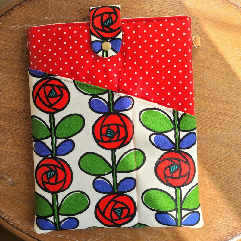 平板袋 学习袋 书袋 文具袋 - 电脑包 - 棉．麻 红色