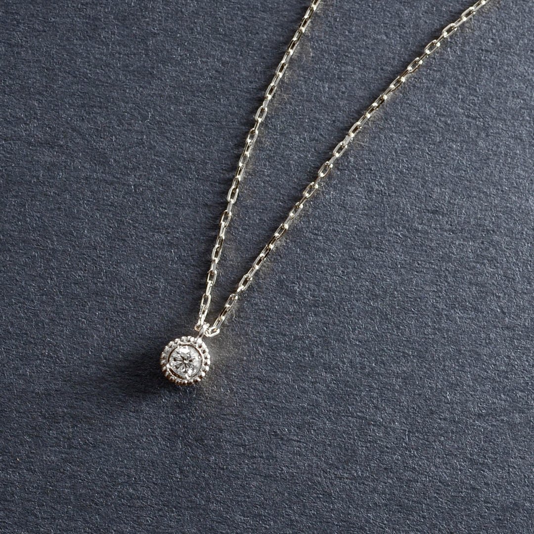 Pt950 × 钻石 0.03ct - 项链 Verseau - 项链 - 宝石 金色