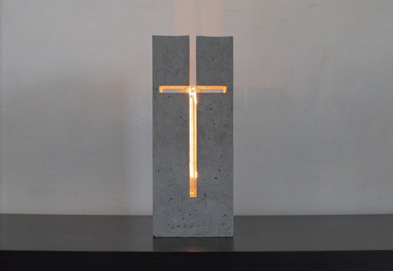 十字架屋型情境灯 - 灯具/灯饰 - 水泥 灰色
