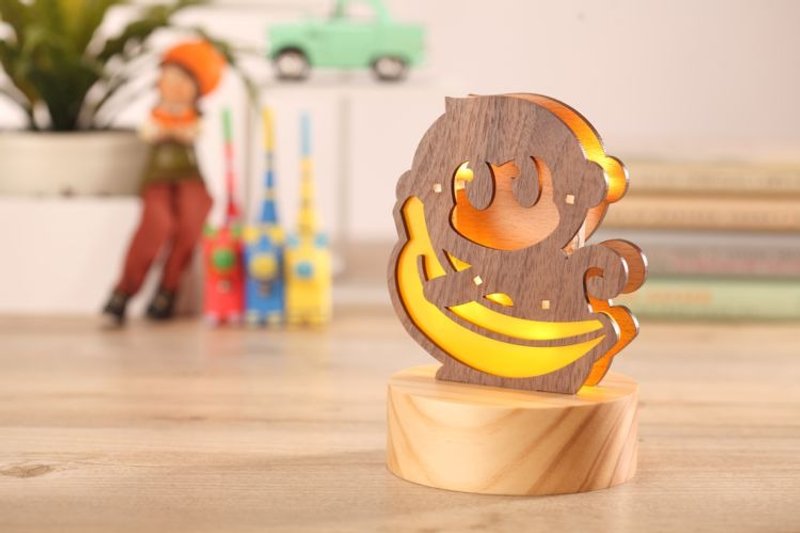 宝宝猴 - 灯具/灯饰 - 木头 咖啡色