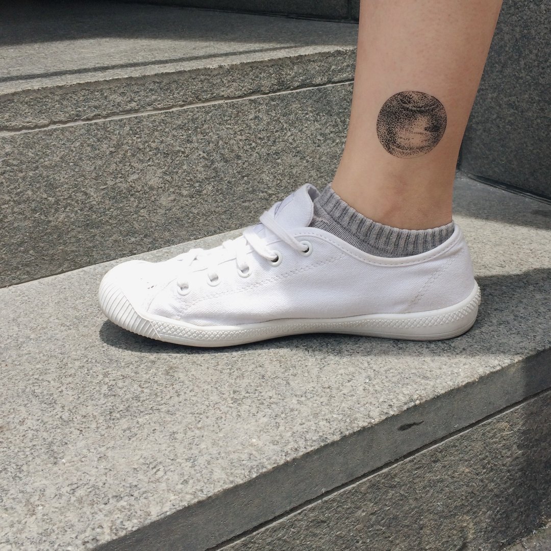 cottontatt pluto 冥王星 手绘 纹身贴纸 - 纹身贴 - 其他材质 黑色