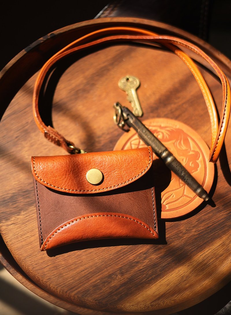 美式复古 意大利托斯卡纳头层牛皮零钱包 - 零钱包 - 真皮 多色