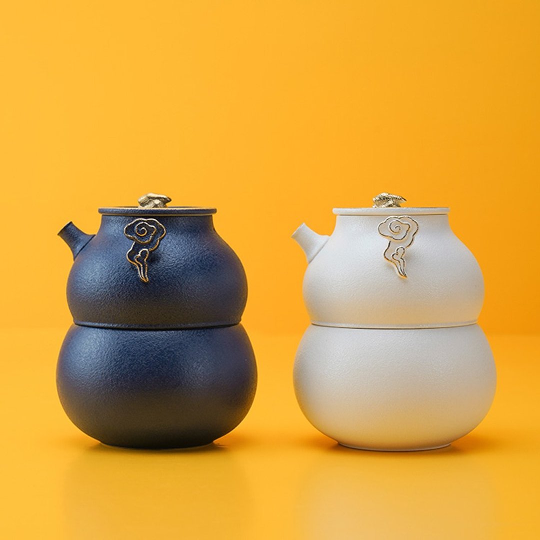 秋月茶具便携礼盒节日礼品 - 茶具/茶杯 - 陶 