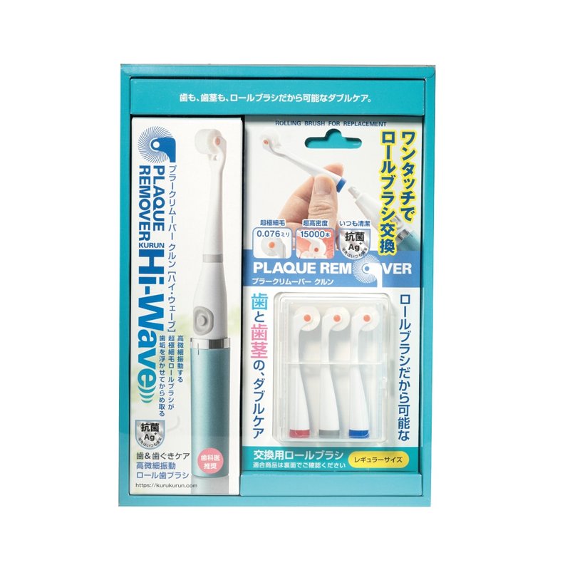日本KURUN 音波咕噜洁净护龈牙刷礼盒组 - 牙刷/口腔清洁 - 塑料 