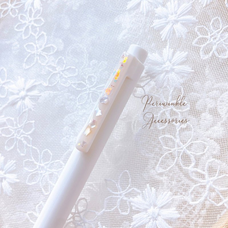 无印良品笔 笔杆 梦幻 樱花 贝母 文具 按压笔 墨水笔 手帐 少女 - 圆珠笔/中性笔 - 其他材质 粉红色