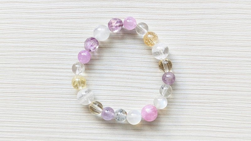 身心舒畅又招财 太阳轮眉心轮顶轮提升水晶手链 - 手链/手环 - 水晶 