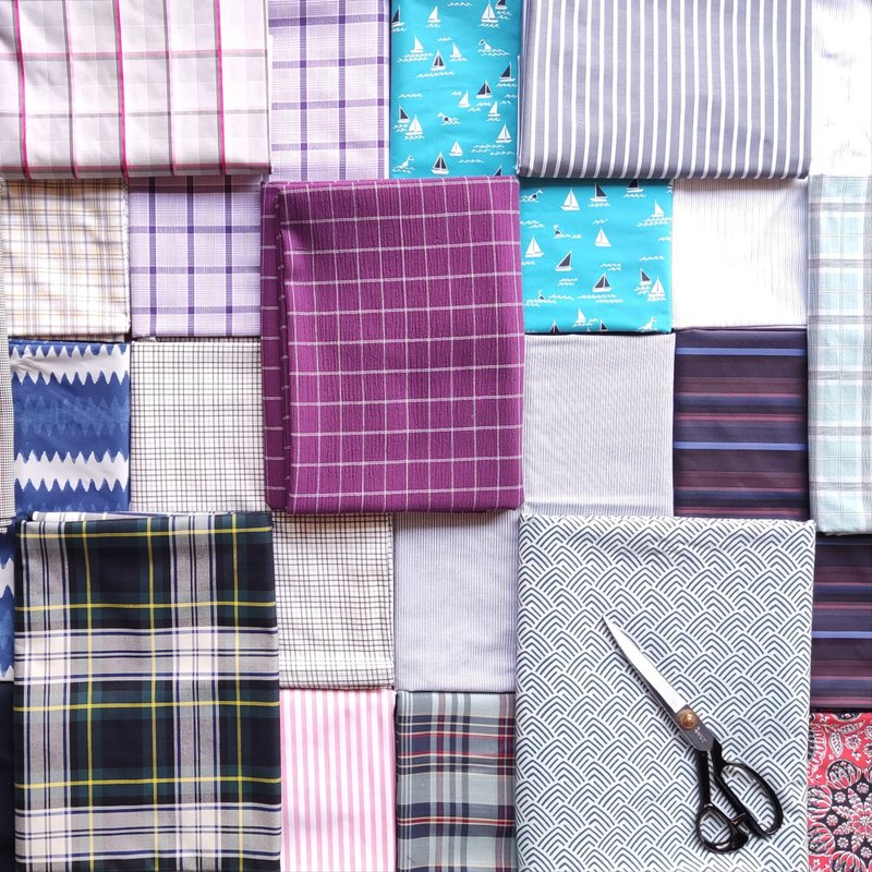 【福袋】缝纫 裁缝 服装设计好朋友 精品布 码布福袋 超取限三袋 - 编织/刺绣/羊毛毡/裁缝 - 棉．麻 多色