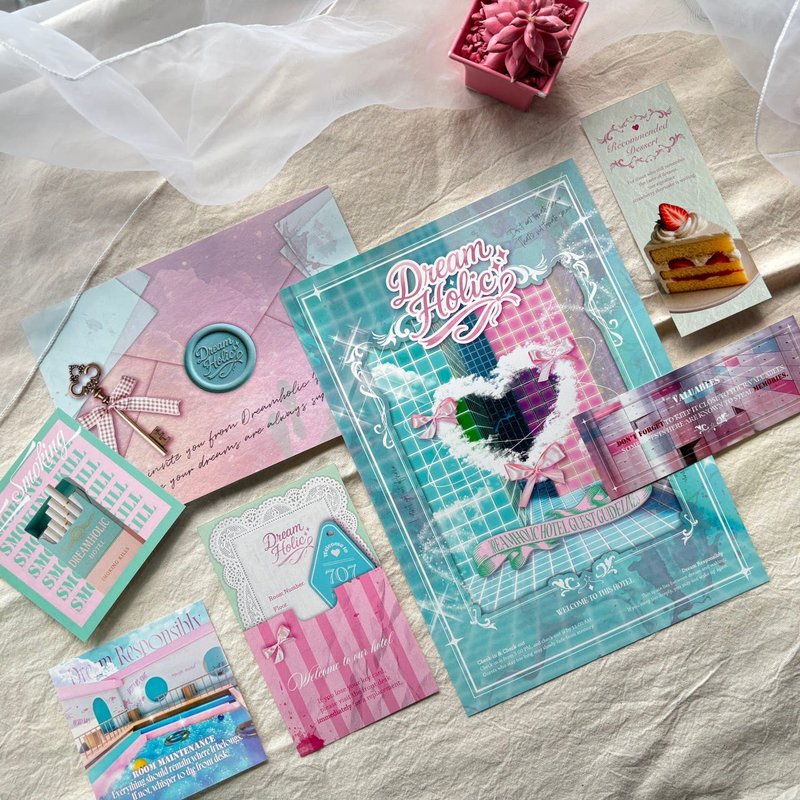 Dream Holic 迷你海报组 - 海报/装饰画/版画 - 纸 粉红色