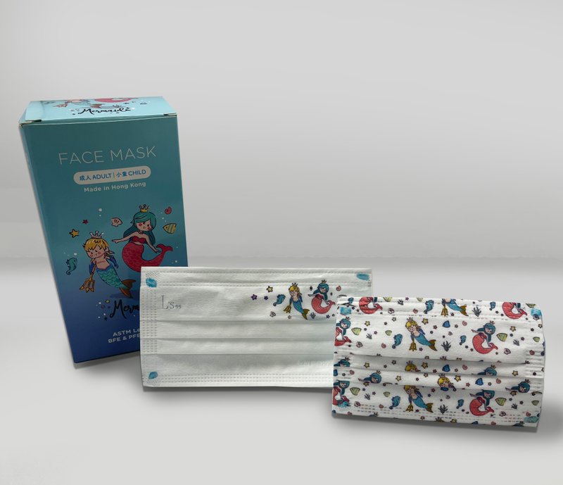 KD系列美人鱼亲子口罩套装 - 口罩 - 其他人造纤维 