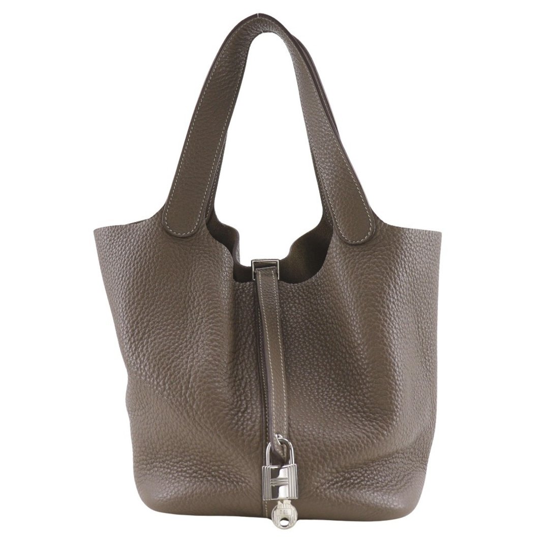 【日本直送】爱马仕 HERMES Picotin Lock MM 手提包 Taurillon Clemence 牛皮 C 压印 女仕【二手品】 - 手提包/手提袋 - 真皮 黑色