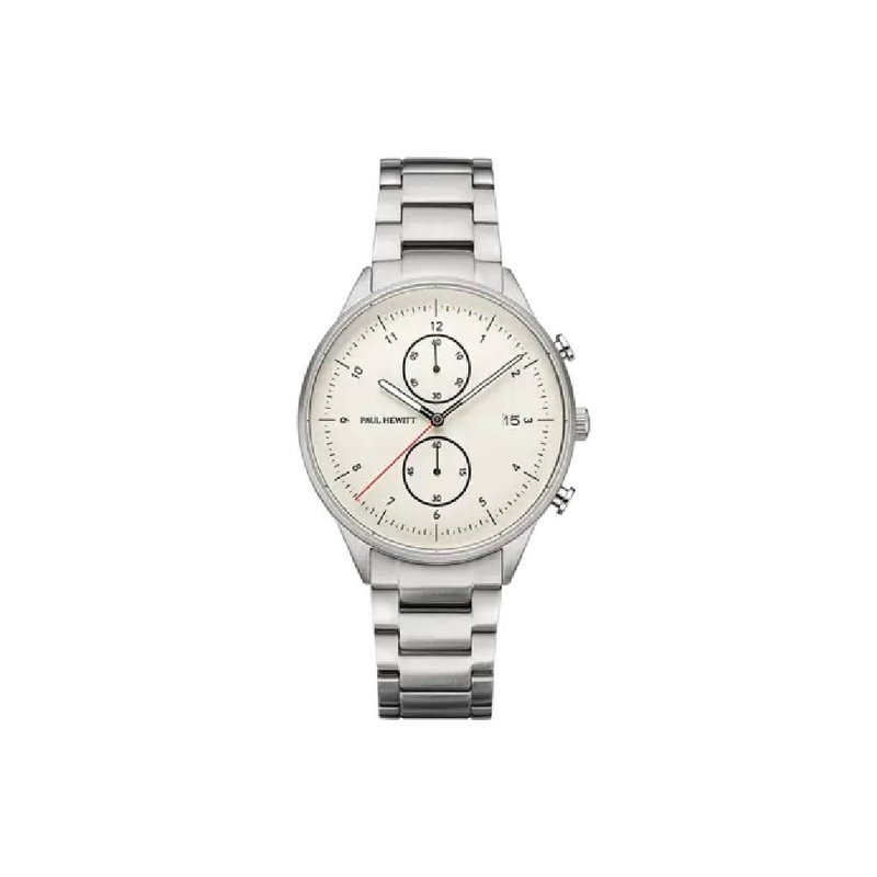 Paul Hewitt Watch Chrono II - 对表/情侣表 - 不锈钢 白色