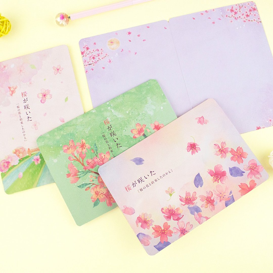 Chuyu 万用卡片/祝福感谢贺卡/创意可爱卡片/樱の日 - 卡片/明信片 - 其他材质 