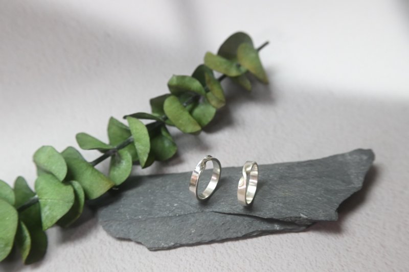 莫比乌斯纯银戒指 - 戒指 - 纯银 银色