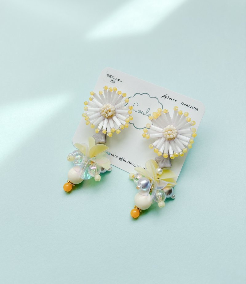 Shara-shara 耳饰 - 耳环/耳夹 - 其他材质 紫色