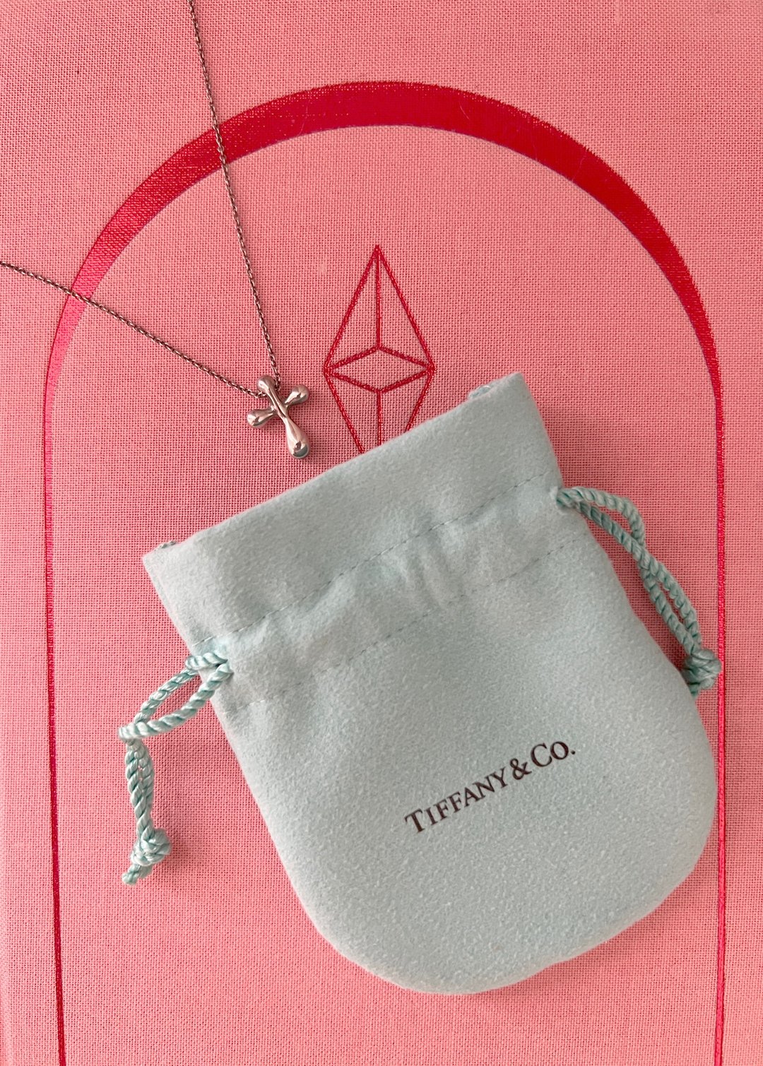 Tiffany & co. 925纯银十字架链坠 日本中古二手Vintage - 项链 - 纯银 银色