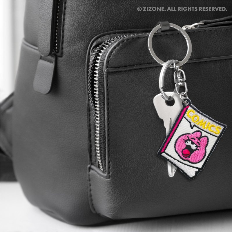 JzFun / ZIZONE 刺绣吊饰钥匙圈 - 钥匙链/钥匙包 - 绣线 