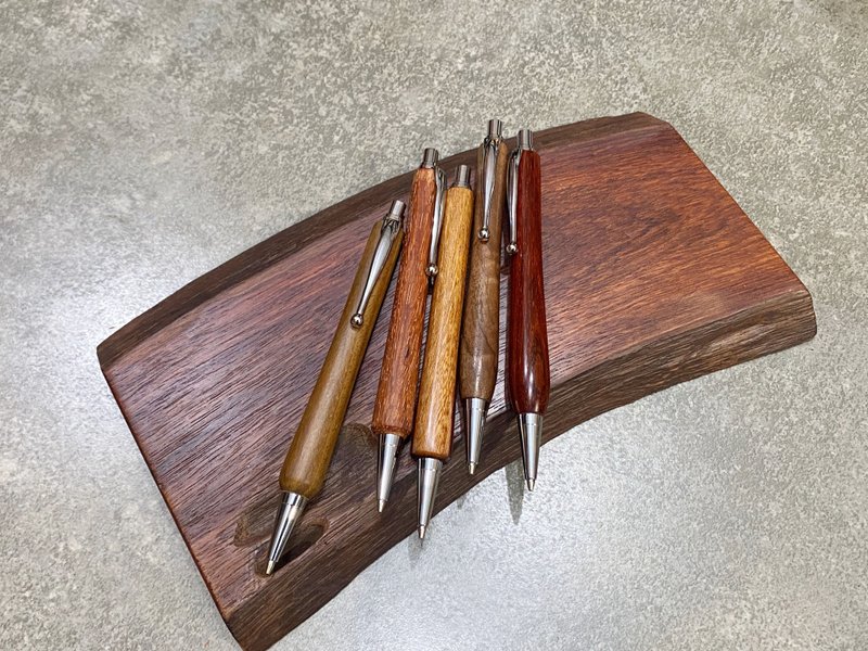 【定制】0.7自动铅笔/手工木笔/名字刻字 - 铅笔/自动铅笔 - 木头 银色