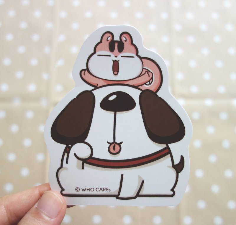 防水大贴纸 / 喜欢跟你在一起 - 贴纸 - 纸 