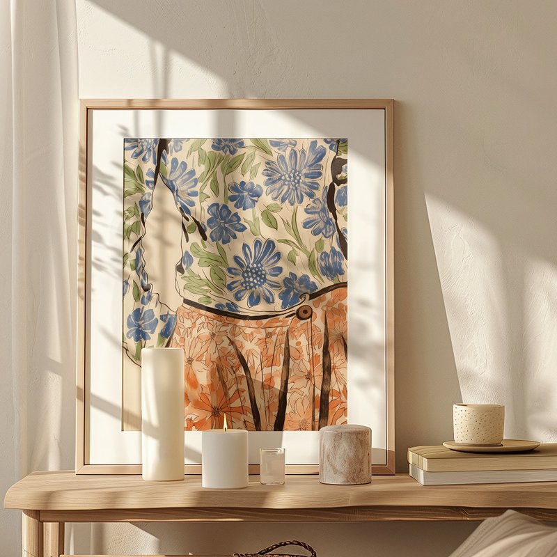 繁花交响 Floral Contrast / 花卉时尚人物海报 挂画 - 海报/装饰画/版画 - 纸 