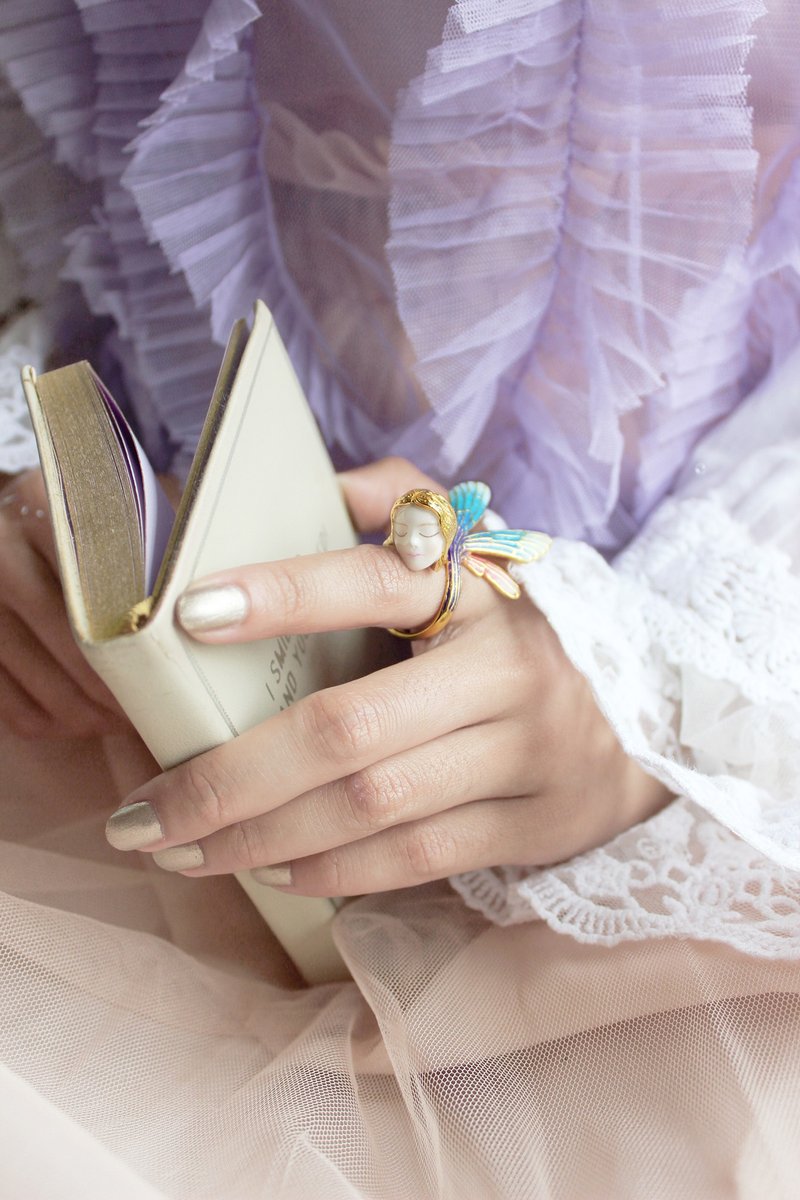 Fairy Ring - 戒指 - 铜/黄铜 粉红色