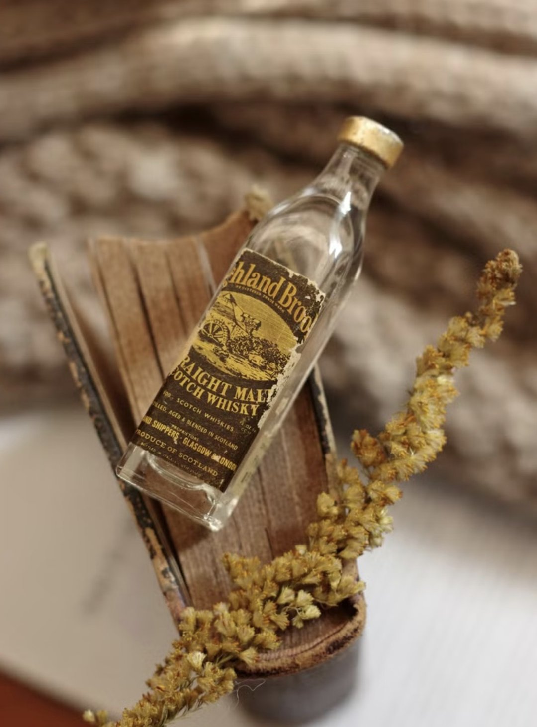 老杂货 vintage 超级可爱小酒瓶 7厘米高 W167 - 摆饰 - 其他金属 金色