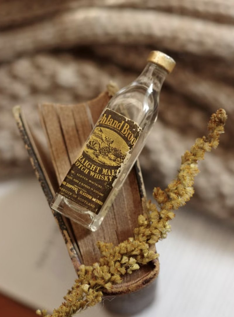 老杂货 vintage 超级可爱小酒瓶 7厘米高 W167 - 摆饰 - 其他金属 金色