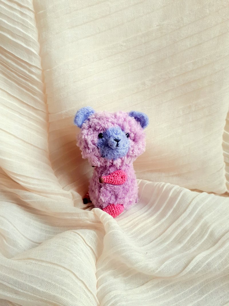 Pink Bear Teddy Bear Plush Stuffed Animal Collection Figurine - 玩偶/公仔 - 其他材质 粉红色