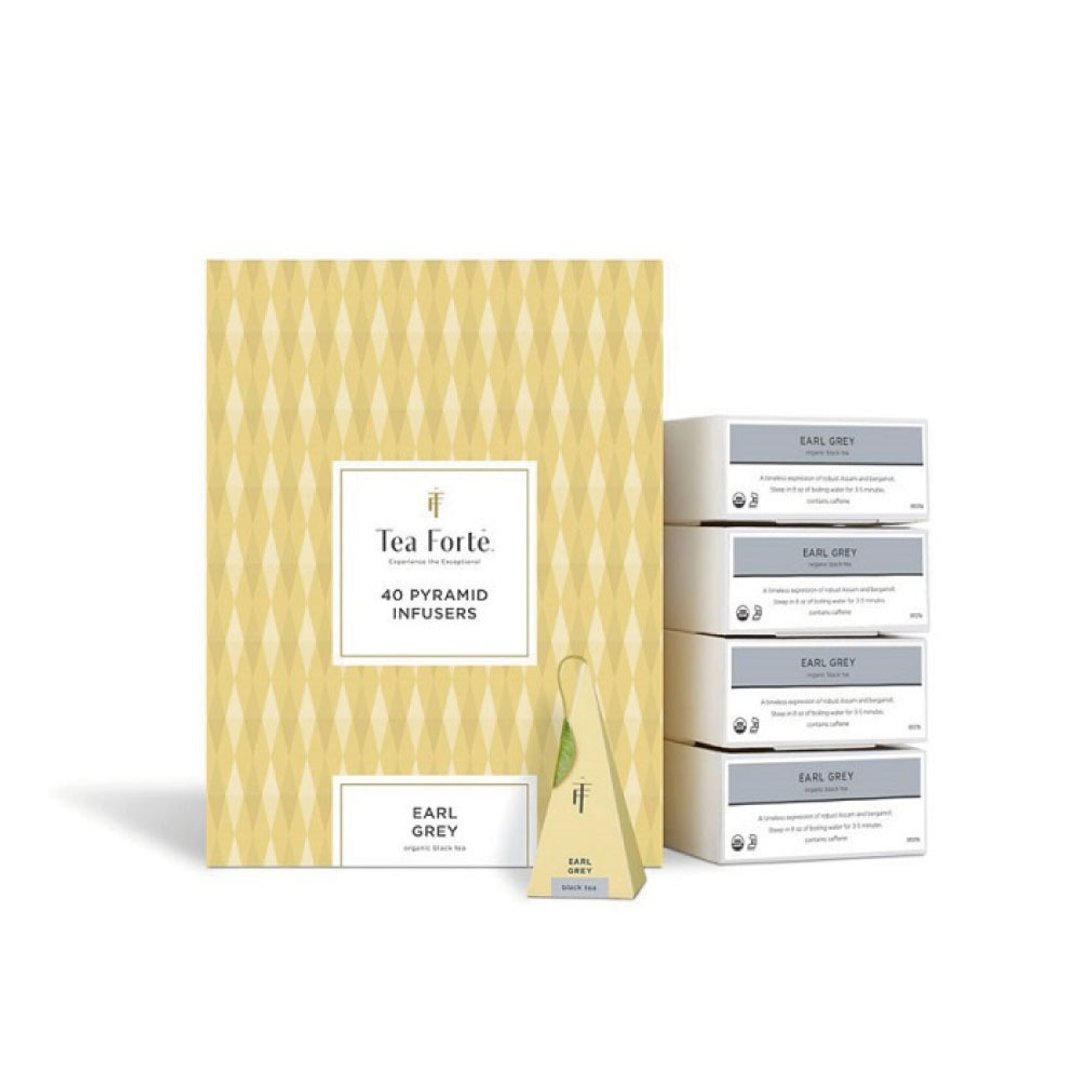 Tea Forte 40 入金字塔型丝质茶包 - 伯爵红茶 - 茶 - 新鲜食材 