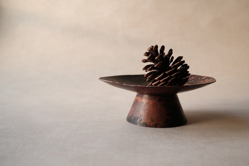 红铜摆盘高台H - 摆饰 - 铜/黄铜 红色