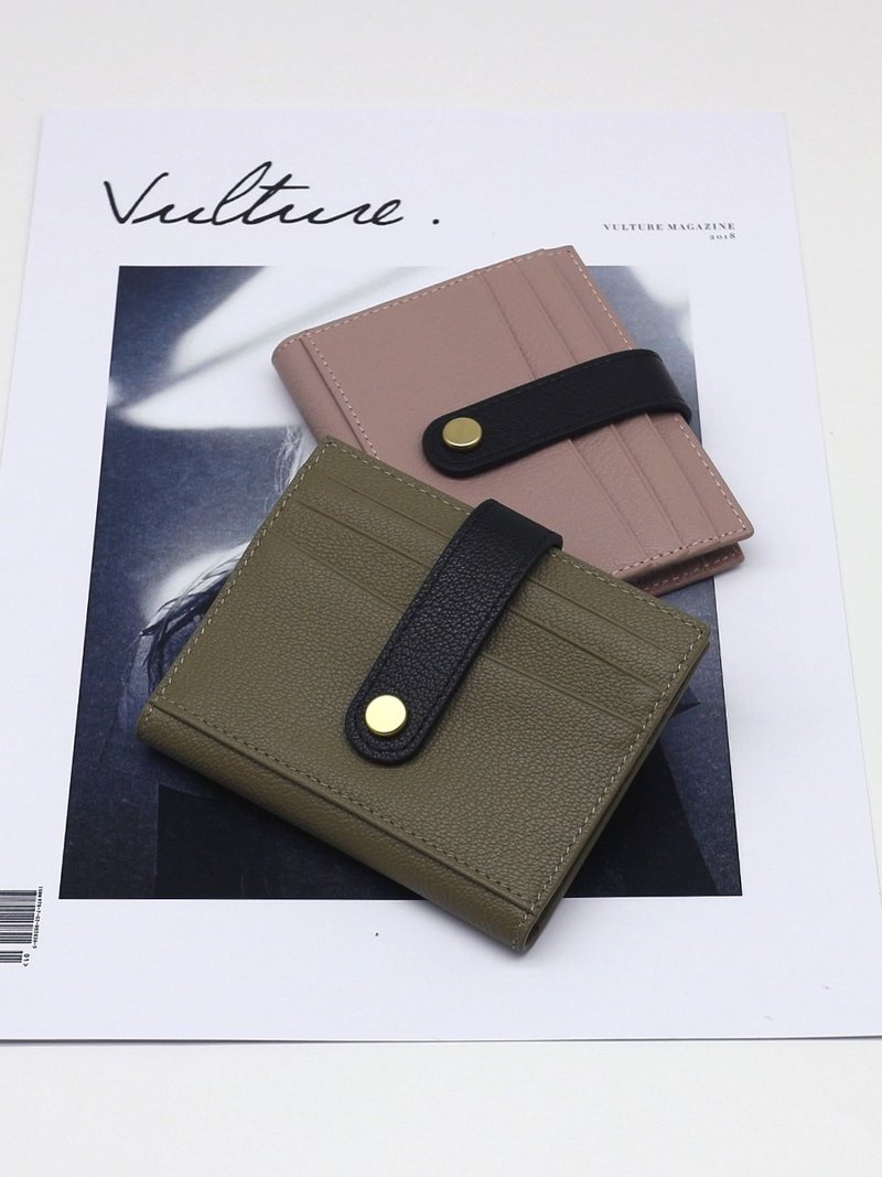 【定制化礼物】极简山羊皮 真皮卡包 - 皮夹/钱包 - 真皮 