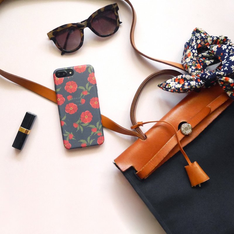 罂粟森林手机壳 - 手机壳/手机套 - 硅胶 红色