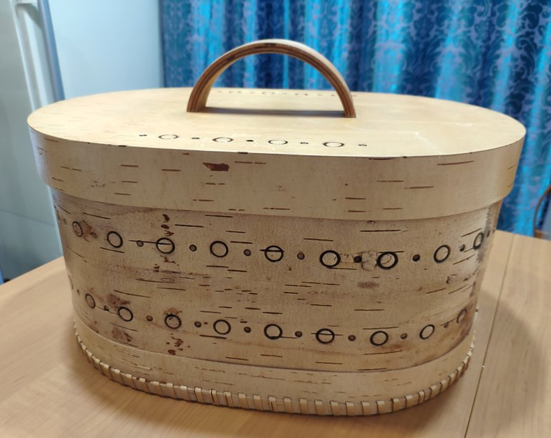 桦树皮盒，大桦树皮面包盒 - 调味罐/酱料瓶 - 木头 