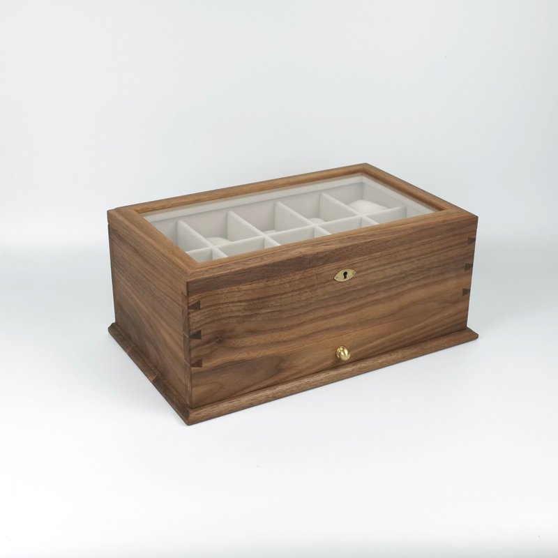 胡桃木双层手表盒 - 收纳用品 - 木头 