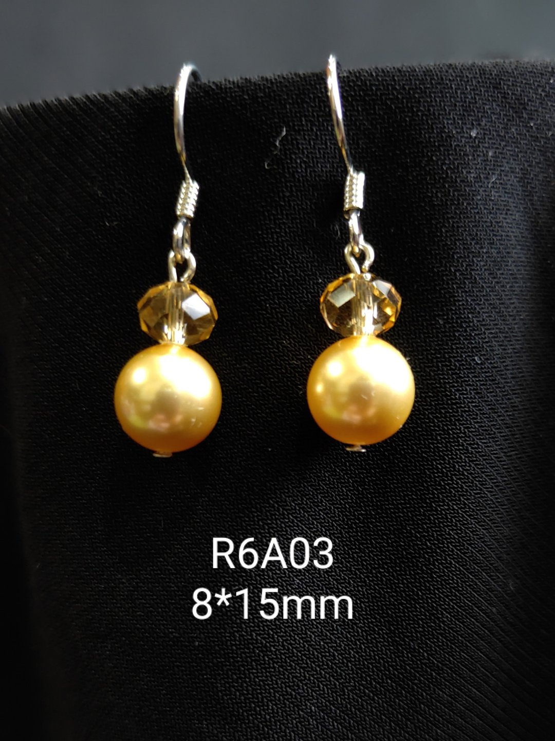 *我是设计*R6A03施华洛世奇水晶.珍珠耳环 - 耳环/耳夹 - 珍珠 