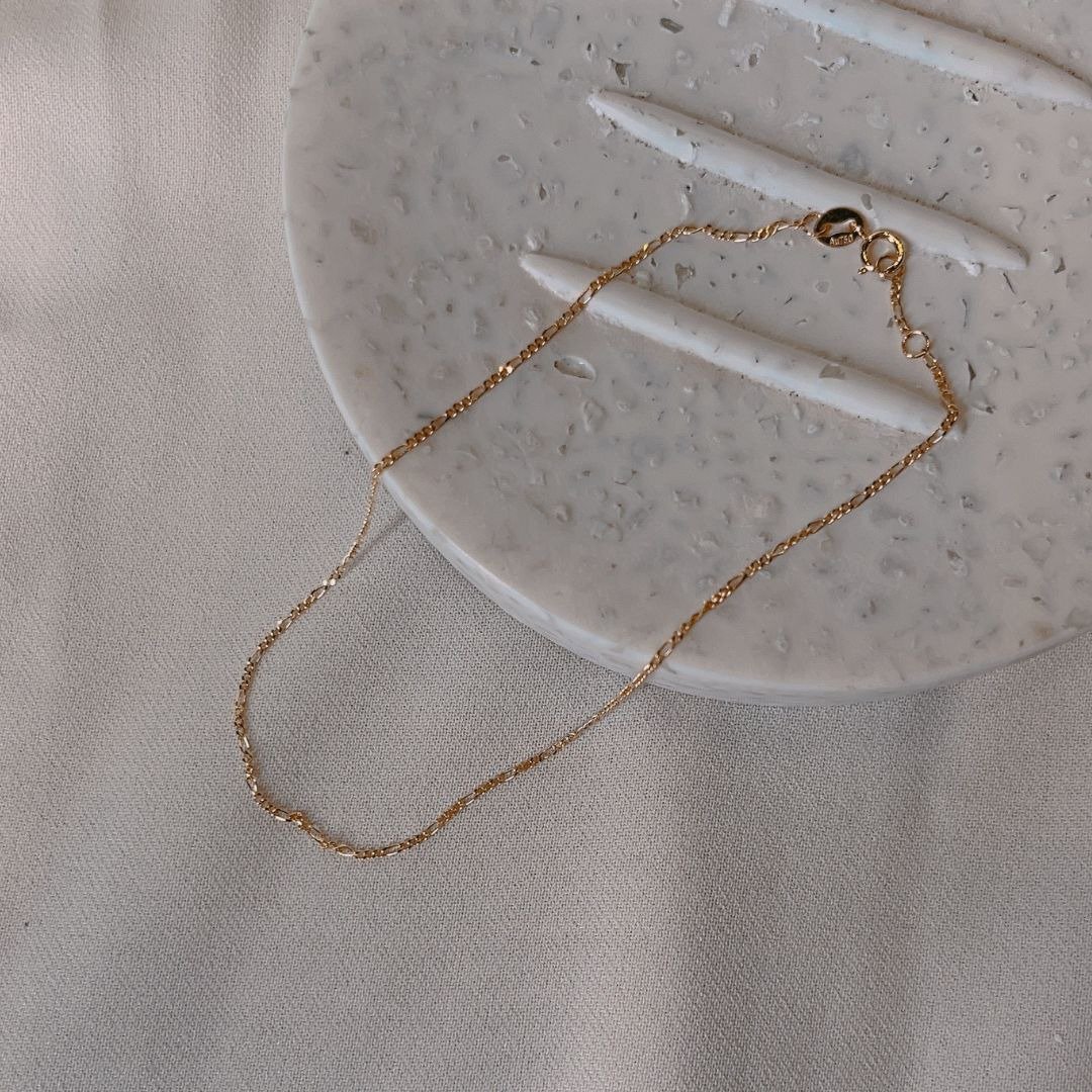 纯18K 基本款脚链 - 脚链/脚环 - 贵金属 金色